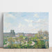 Reproduktion av målningen Le Jardin des Tuileries et le Pavillon de Flore, Matin, Vår - Camille Pissarro