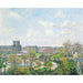 Reproduktion av målningen Le Jardin des Tuileries et le Pavillon de Flore, Matin, Vår - Camille Pissarro