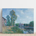 Reproduktion av målningen Le Loing à Moret, en Été - Alfred Sisley
