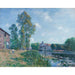 Reproduktion av målningen Le Loing à Moret, en Été - Alfred Sisley