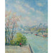 Reproduktion av målningen Le Louvre, Matin, Printemps - Camille Pissarro