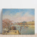 Reproduktion av målningen Le Louvre, soleil d’hiver - Camille Pissarro