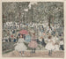 Le Mall, Central Park - Maurice Prendergast — vy av konstverket
