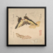 Le Manuel de peinture de Flock of Butterflies Guncho Gafu 3 - Kubo Shunman — inramlat konstverk på väggen
