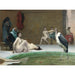 Reproduktion av målningen Le Marabout dans le bain du Harem - Jean-Léon Gérôme
