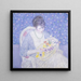 Le Panier de fleurs - Frederick Carl Frieseke — inramlat konstverk på väggen