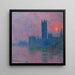 Reproduktion av målningen av Le Parlement, solnedgång - Claude Monet