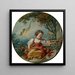 Le Petit Pèlerin - Jean-Honoré Fragonard — inramlat konstverk på väggen