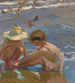Le Pied Blessé - Joaquín Sorolla — vy av konstverket