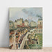 Reproduktion av målningen Le Pont-Neuf, Eftermiddag med Regn - Camille Pissarro