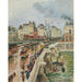 Reproduktion av målningen Le Pont-Neuf, Eftermiddag med Regn - Camille Pissarro