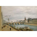 Reproduktion av målningen Le Pont au Change, sett från Quai de Gesvres - Jean-Baptiste-Camille Corot