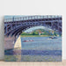 Reproduktion av målningen Le Pont d'Argenteuil et la Seine - Gustave Caillebotte