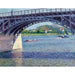 Reproduktion av målningen Le Pont d'Argenteuil et la Seine - Gustave Caillebotte