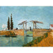 Reproduktion av målningen Le Pont de Langlois à Arles - Vincent van Gogh