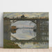 Reproduktion av målningen Le Pont de bois - Claude Monet