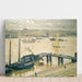 Reproduktion av målningen Le Port de Bordeaux av Albert Marquet
