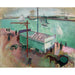 Reproduktion av målningen Le Port du Havre - Raoul Dufy