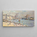 Reproduktion av målningen Le Port du Havre av Claude Monet