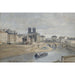 Reproduktion av målningen av Le Quai des Orfèvres och Pont Saint-Michel - Jean-Baptiste-Camille Corot
