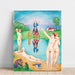 Reproduktion av målningen Le Retour aux terrains de jeu de la jeunesse - Nils Dardel