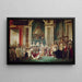 Reproduktion av målningen Le Sacre de Napoléon av Jacques-Louis David