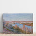 Reproduktion av målningen Le Village de Champagne au Coucher du Soleil, Avril - Alfred Sisley