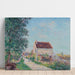 Reproduktion av målningen Le Village des Sablons, nära Veneux-Nadon - Alfred Sisley