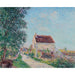 Reproduktion av målningen Le Village des Sablons, nära Veneux-Nadon - Alfred Sisley