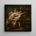 Le Viol des filles de Lévkippos - Peter Paul Rubens — inramlat konstverk på väggen