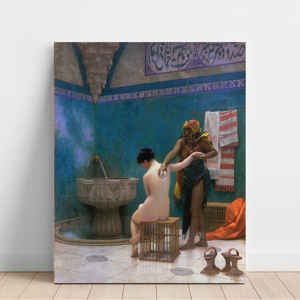 Reproduktion av målningen Le bain - Jean-Léon Gérôme