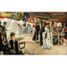 Reproduktion av målningen Le bal à bord du navire - James Tissot