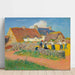 Reproduktion av målningen Le battage du blé au village - Henry Moret