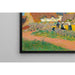 Reproduktion av målningen Le battage du blé au village - Henry Moret