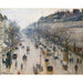Reproduktion av målningen Le boulevard Montmartre un matin d'hiver - Camille Pissarro