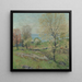 Le chêne en bourgeon - Willard Leroy Metcalf — inramlat konstverk på väggen