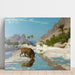 Reproduktion av målningen Le golfe d'Aqaba - Jean-Léon Gérôme