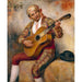 Reproduktion av målningen Le guitariste espagnol - Pierre-Auguste Renoir