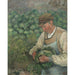 Reproduktion av målningen Le jardinier - Vieux paysan au chou - Camille Pissarro