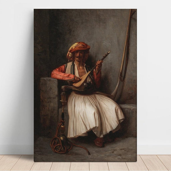 Reproduktion av målningen Le joueur de luth - Jean-Léon Gérôme