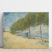 Reproduktion av målningen längs Seine - Vincent van Gogh