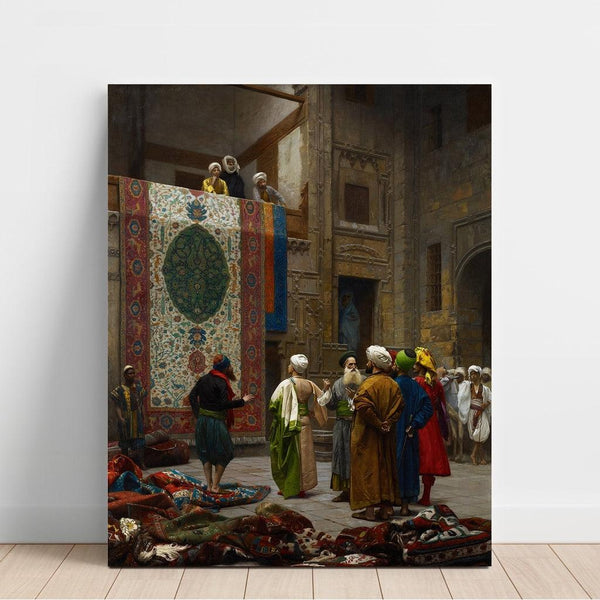 Reproduktion av målningen Le marchand de tapis - Jean-Léon Gérôme