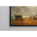 Reproduktion av målningen av fiskmarknaden vid Hastings strand - Joseph Mallord William Turner