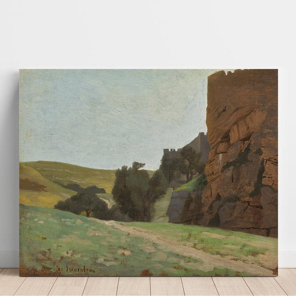 Reproduktion av målningen Le mur de Jerusalem - Jean-Léon Gérôme