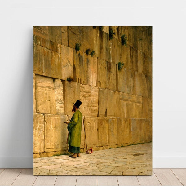 Reproduktion av målningen Le mur des lamentations - Jean-Léon Gérôme