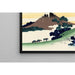Reproduktion av målningen Le passage d'Inume dans la province de Kai - Katsushika Hokusai