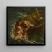 Le pêcheur et la sirène - Charles Haslewood Shannon — inramlat konstverk på väggen