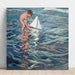 Reproduktion av målningen Le petit voilier - Joaquín Sorolla