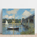 Reproduktion av målningen Le pont à Argenteuil - Claude Monet