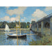 Reproduktion av målningen Le pont à Argenteuil - Claude Monet